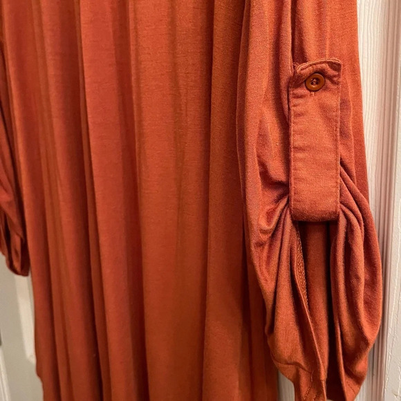 A JASDANI~CORAL BLOUSE~2X - Picture 6 of 9